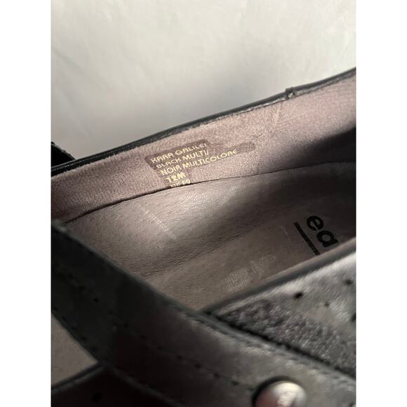 Earth Kara Galile Leather Mary Jane Comfort Shoes Black Size 12M - Picture 5 of 7